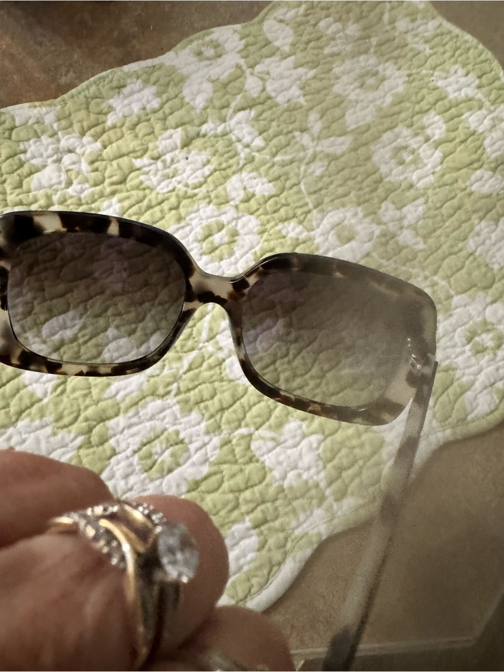 Michael Kors Oversized Tortoiseshell Sunglasses with Smoke Gradient Lenses - Picture 3 of 5